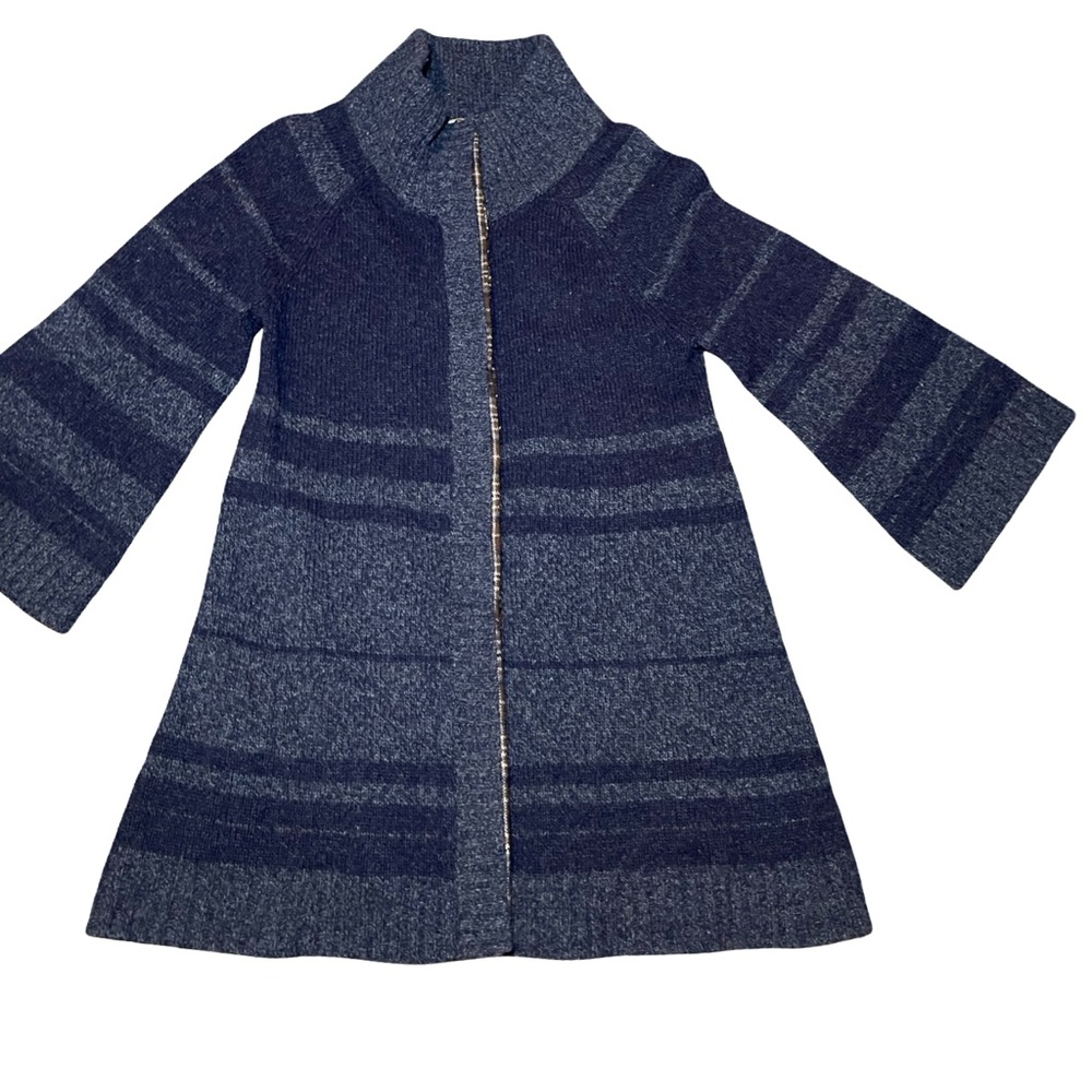 Free People Wool Flannel Sz XS Button Up Jacket Grandmacore Granny Winter